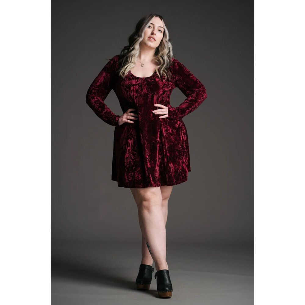 Little Lies Sweet Jane Rare Whimsigoth Red Velvet Mini Dress – Witchy Fairy Tale